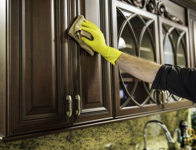 Deep Cleaning Cabinets